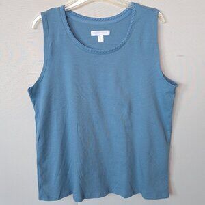 3/$15** NWOT Cornflower Blue Sleeveless Cotton Top